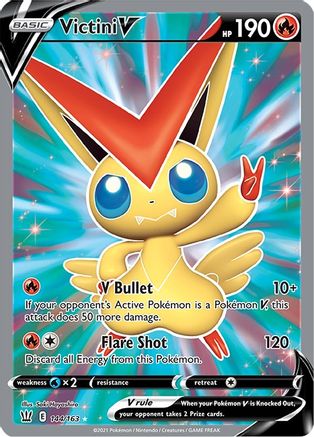 Victini V (Full Art) (144/163) [SWSH05 Battle Styles] Holofoil - Ultra Rare