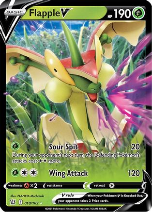 Flapple V (018/163) [SWSH05 Battle Styles] Holofoil - Ultra Rare