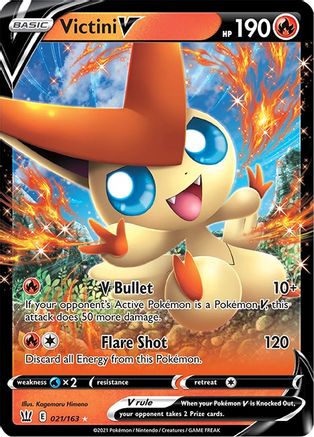 Victini V (021/163) [SWSH05 Battle Styles] Holofoil - Ultra Rare