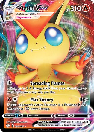 Victini VMAX (022/163) [SWSH05 Battle Styles] Holofoil - Ultra Rare