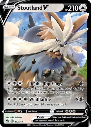 Stoutland V (117/163) [SWSH05 Battle Styles] Holofoil - Ultra Rare