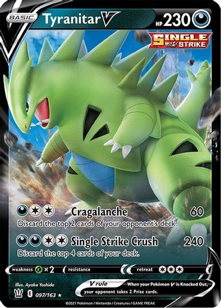 Tyranitar V (097/163) [SWSH05 Battle Styles] Holofoil - Ultra Rare