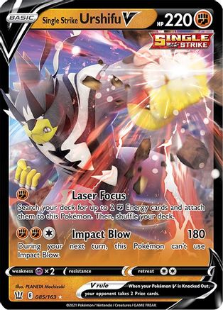 Single Strike Urshifu V (085/163) [SWSH05 Battle Styles] Holofoil - Ultra Rare