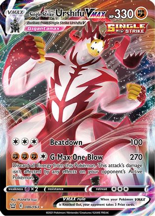 Single Strike Urshifu VMAX (086/163) [SWSH05 Battle Styles] Holofoil - Ultra Rare