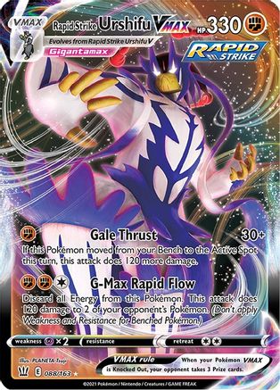 Rapid Strike Urshifu VMAX (088/163) [SWSH05 Battle Styles] Holofoil - Ultra Rare