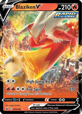 Blaziken V (020/198) [SWSH06 Chilling Reign] Holofoil - Ultra Rare