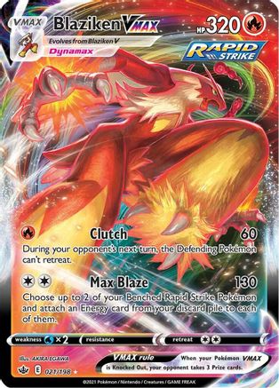 Blaziken VMAX (021/198) [SWSH06 Chilling Reign] Holofoil - Ultra Rare