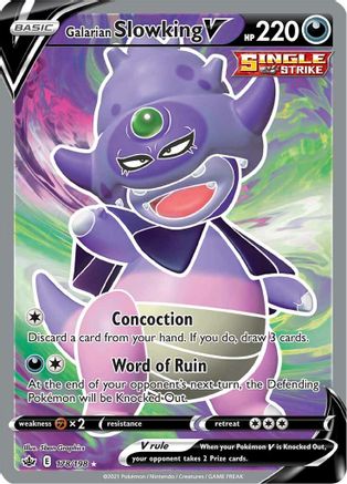Galarian Slowking V (Full Art) (178/198) [SWSH06 Chilling Reign] Holofoil - Ultra Rare