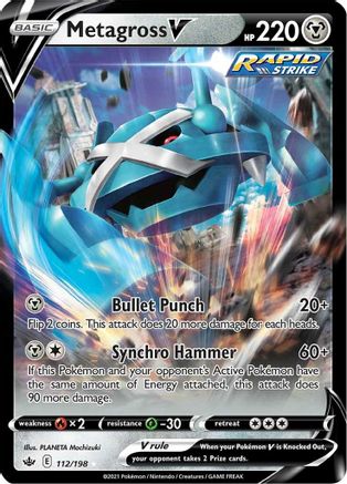 Metagross V (112/198) [SWSH06 Chilling Reign] Holofoil - Ultra Rare