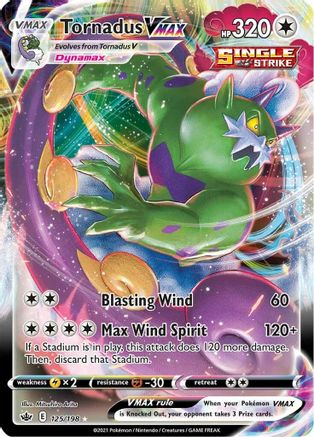 Tornadus VMAX (125/198) [SWSH06 Chilling Reign] Holofoil - Ultra Rare
