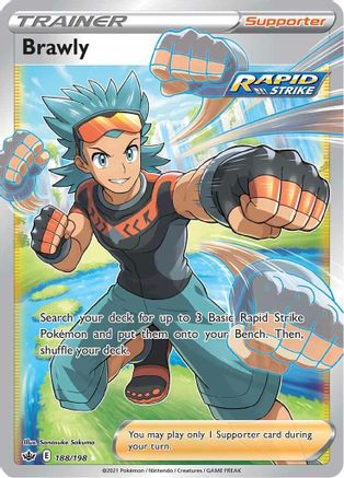 Brawly (Full Art) (188/198) [SWSH06 Chilling Reign] Holofoil - Ultra Rare