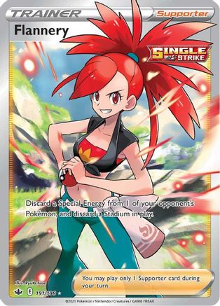 Flannery (Full Art) (191/198) [SWSH06 Chilling Reign] Holofoil - Ultra Rare