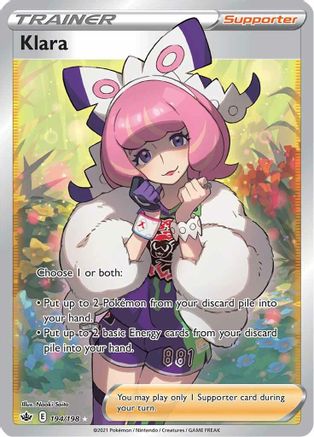 Klara (Full Art) (194/198) [SWSH06 Chilling Reign] Holofoil - Ultra Rare