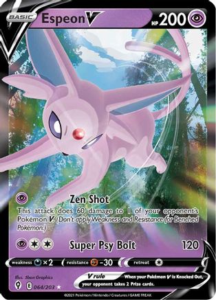 Espeon V (064/203) [SWSH07 Evolving Skies] Holofoil - Ultra Rare