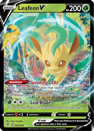 Leafeon V (007/203) [SWSH07 Evolving Skies] Holofoil - Ultra Rare