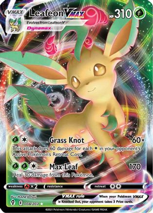 Leafeon VMAX (008/203) [SWSH07 Evolving Skies] Holofoil - Ultra Rare