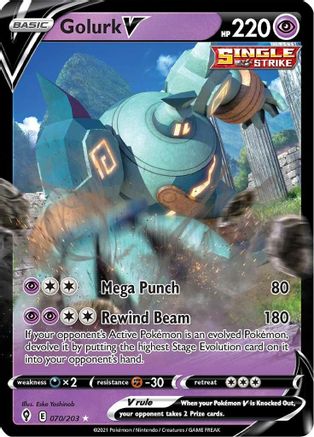 Golurk V (070/203) [SWSH07 Evolving Skies] Holofoil - Ultra Rare