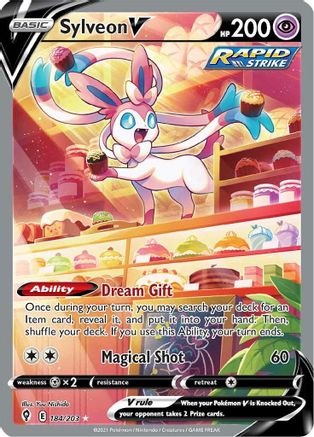 Sylveon V (Alternate Full Art) (184/203) [SWSH07 Evolving Skies] Holofoil - Ultra Rare