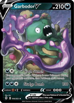 Garbodor V (100/203) [SWSH07 Evolving Skies] Holofoil - Ultra Rare