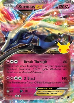 Xerneas EX (097/25) [Celebrations Classic Collection] Holofoil - Classic Collection