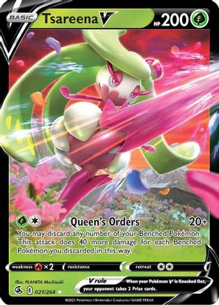Tsareena V (021/264) [SWSH08 Fusion Strike] Holofoil - Ultra Rare