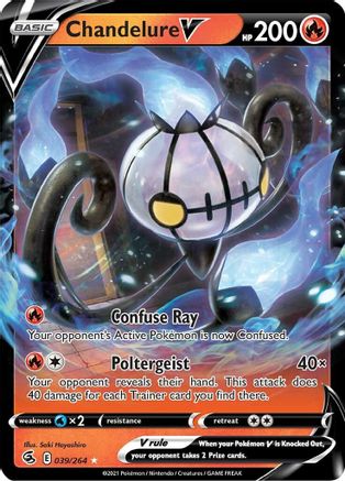 Chandelure V (039/264) [SWSH08 Fusion Strike] Holofoil - Ultra Rare