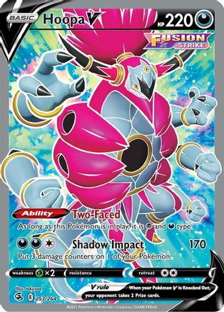 Hoopa V (Full Art) (253/264) [SWSH08 Fusion Strike] Holofoil - Ultra Rare