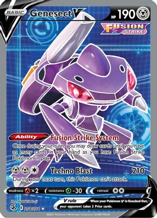 Genesect V (Full Art) (254/264) [SWSH08 Fusion Strike] Holofoil - Ultra Rare