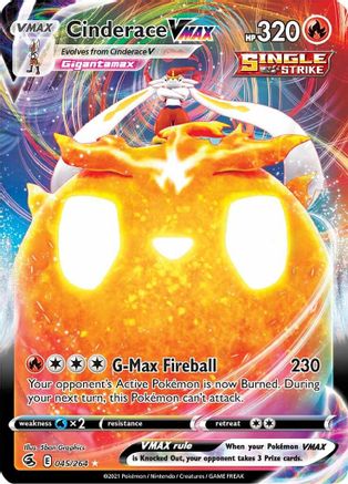 Cinderace VMAX (045/264) [SWSH08 Fusion Strike] Holofoil - Ultra Rare