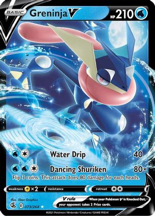 Greninja V (073/264) [SWSH08 Fusion Strike] Holofoil - Ultra Rare