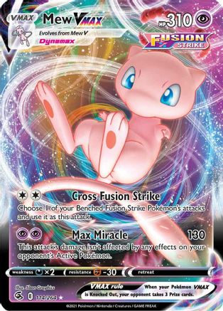 Mew VMAX (114/264) [SWSH08 Fusion Strike] Holofoil - Ultra Rare
