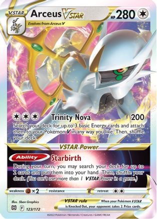 Arceus VSTAR (123/172) [SWSH09 Brilliant Stars] Holofoil - Ultra Rare