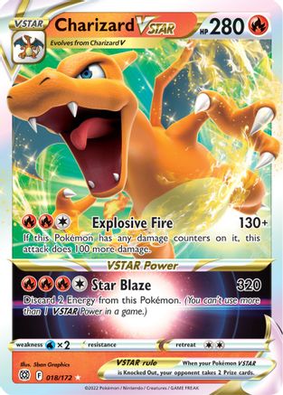 Charizard VSTAR (018/172) [SWSH09 Brilliant Stars] Holofoil - Ultra Rare