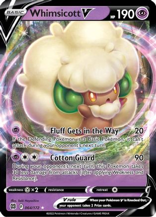 Whimsicott V (064/172) [SWSH09 Brilliant Stars] Holofoil - Ultra Rare