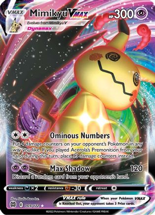 Mimikyu VMAX (069/172) [SWSH09 Brilliant Stars] Holofoil - Ultra Rare