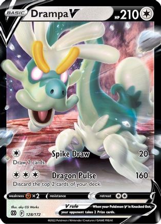 Drampa V (128/172) [SWSH09 Brilliant Stars] Holofoil - Ultra Rare