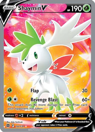Shaymin V (Full Art) (152/172) [SWSH09 Brilliant Stars] Holofoil - Ultra Rare