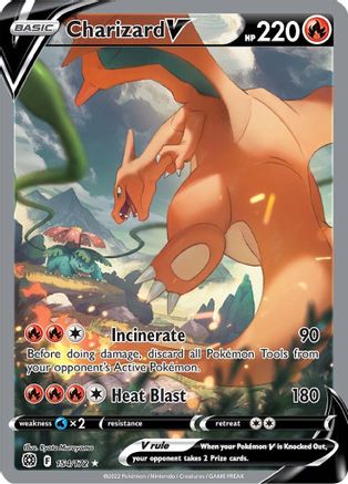 Charizard V (Alternate Full Art) (154/172) [SWSH09 Brilliant Stars] Holofoil - Ultra Rare