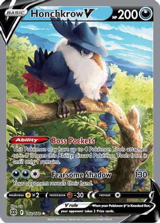 Honchkrow V (Alternate Full Art) (162/172) [SWSH09 Brilliant Stars] Holofoil - Ultra Rare