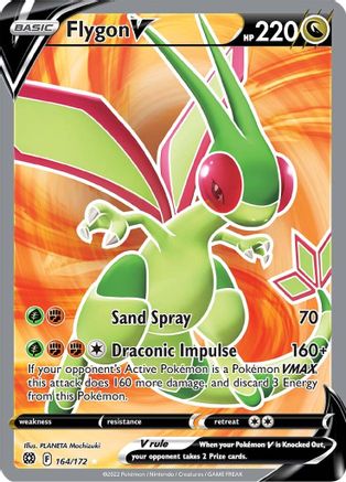 Flygon V (Full Art) (164/172) [SWSH09 Brilliant Stars] Holofoil - Ultra Rare
