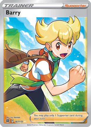 Barry (Full Art) (167/172) [SWSH09 Brilliant Stars] Holofoil - Ultra Rare