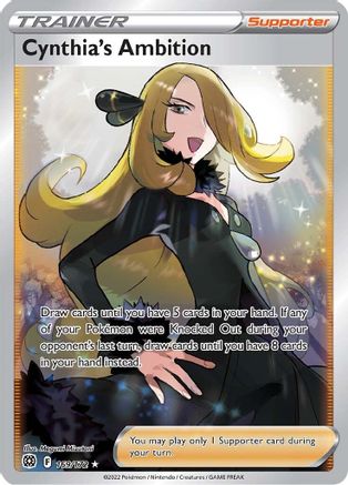 Cynthia's Ambition (Full Art) (169/172) [SWSH09 Brilliant Stars] Holofoil - Ultra Rare