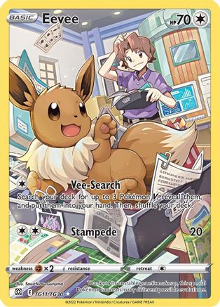 Eevee (TG11/30) [SWSH09 Brilliant Stars Trainer Gallery] Holofoil - Ultra Rare
