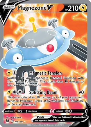 Magnezone V (Full Art) (175/196) [SWSH11 Lost Origin] Holofoil - Ultra Rare