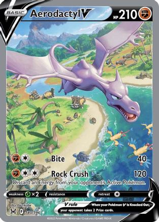 Aerodactyl V (Alternate Full Art) (180/196) [SWSH11 Lost Origin] Holofoil - Ultra Rare