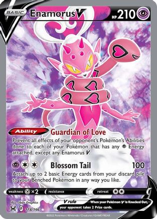 Enamorus V (Full Art) (178/196) [SWSH11 Lost Origin] Holofoil - Ultra Rare