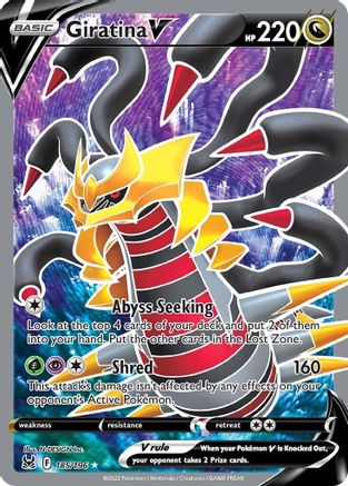 Giratina V (Full Art) (185/196) [SWSH11 Lost Origin] Holofoil - Ultra Rare