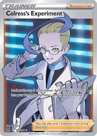 Colress's Experiment (Full Art) (190/196) [SWSH11 Lost Origin] Holofoil - Ultra Rare