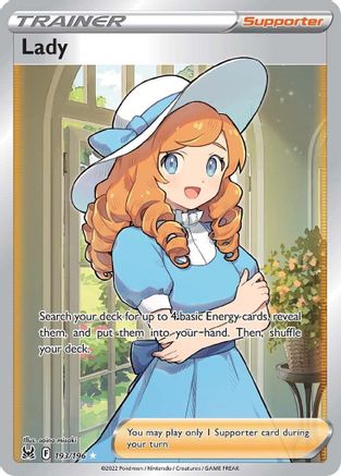 Lady (Full Art) (193/196) [SWSH11 Lost Origin] Holofoil - Ultra Rare