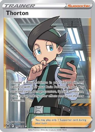 Thorton (Full Art) (195/196) [SWSH11 Lost Origin] Holofoil - Ultra Rare